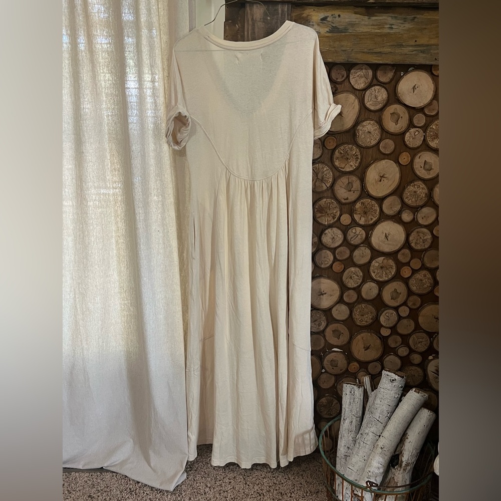 NWOT Free People Beach cream maxi dress size SP - Picture 3 of 13